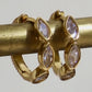 Katie Waltman Jewelry Gold Lace And Textured Hoops