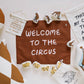 Imani and kids Welcome To The Circus Canvas Banner
