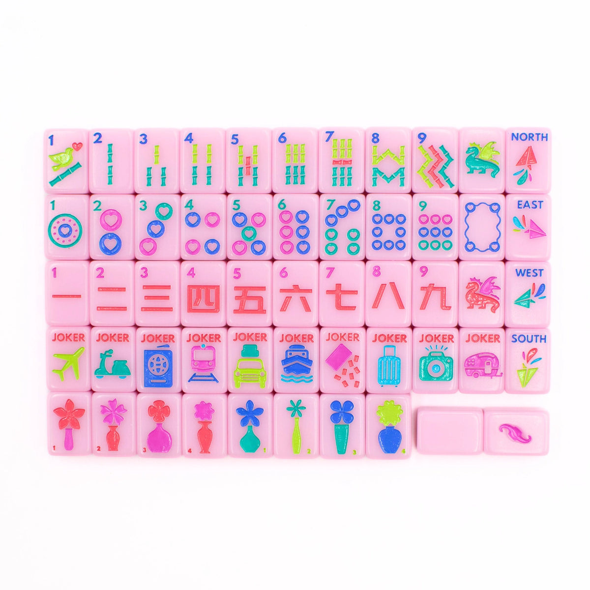My Fair Mahjong Mini Travel Mahjong Set - Mini Anywhere Series - Pink