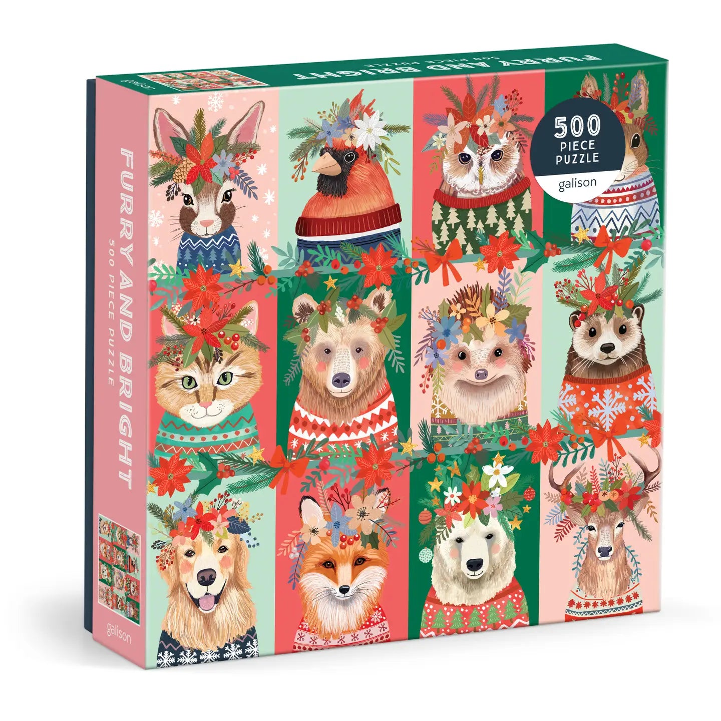 Chronicle Books Furry and Bright 500 Piece Puzzle