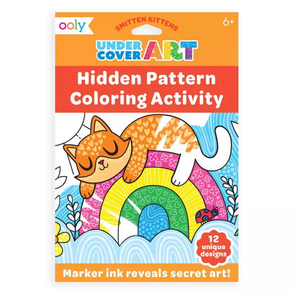 OOLY Undercover Art Hidden Pattern Coloring Activity Art Cards