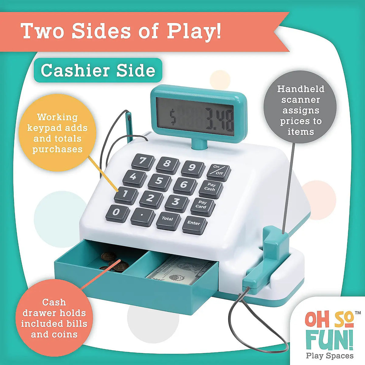 MindWare & Peaceable Kingdom Oh So Fun! Cash Register
