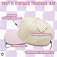 Funky Junque Two Tone Cap Big Sister - Light Pink/beige