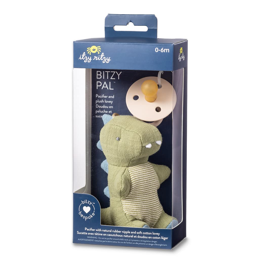 Itzy Ritzy Bitzy Pal Natural Rubber Pacifier & Lovey