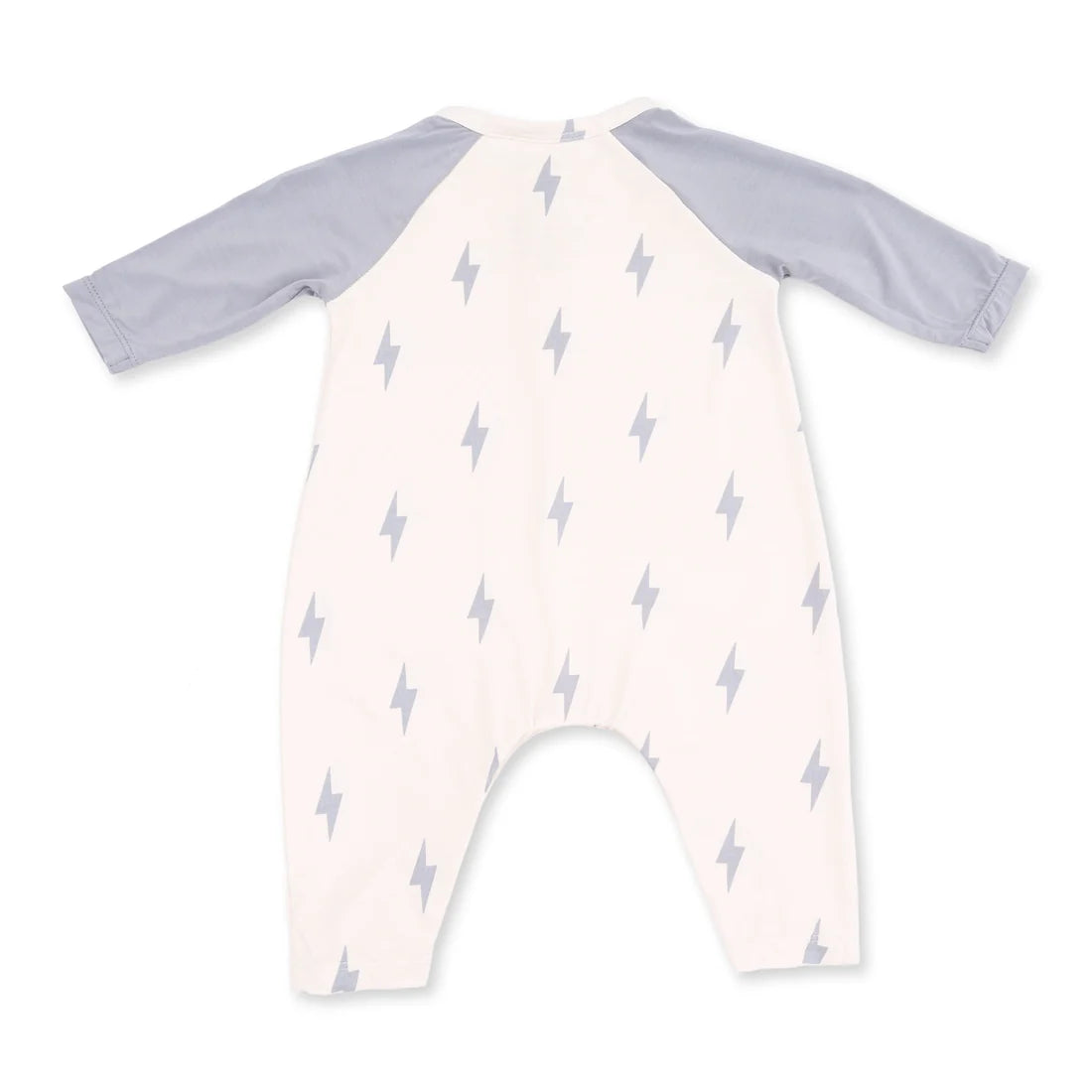 Angel Dear Lightning Bolt Viscose - Long Sleeve Raglan Henley Romper