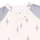 Angel Dear Lightning Bolt Viscose - Long Sleeve Raglan Henley Romper
