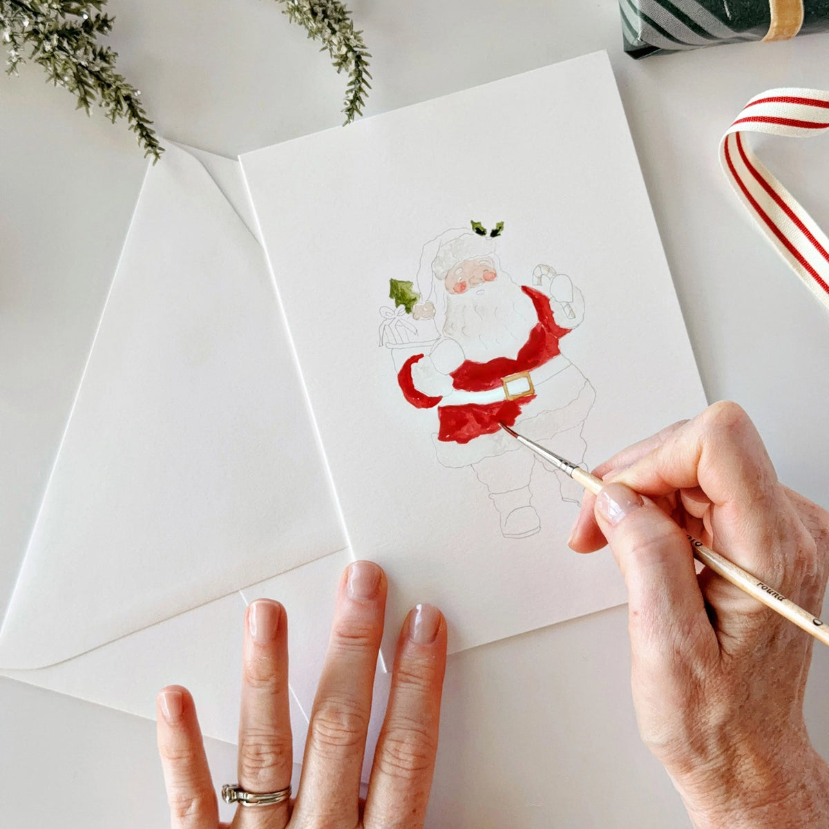 Emily Lex Studio Classic Christmas Paintable Notecard