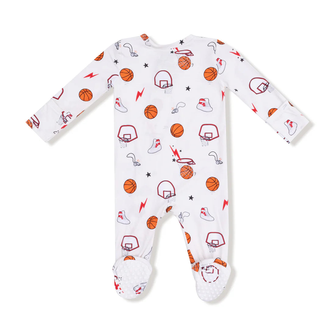 Angel Dear Bamboo 2 Way Zipper Footie - Basketball Uni