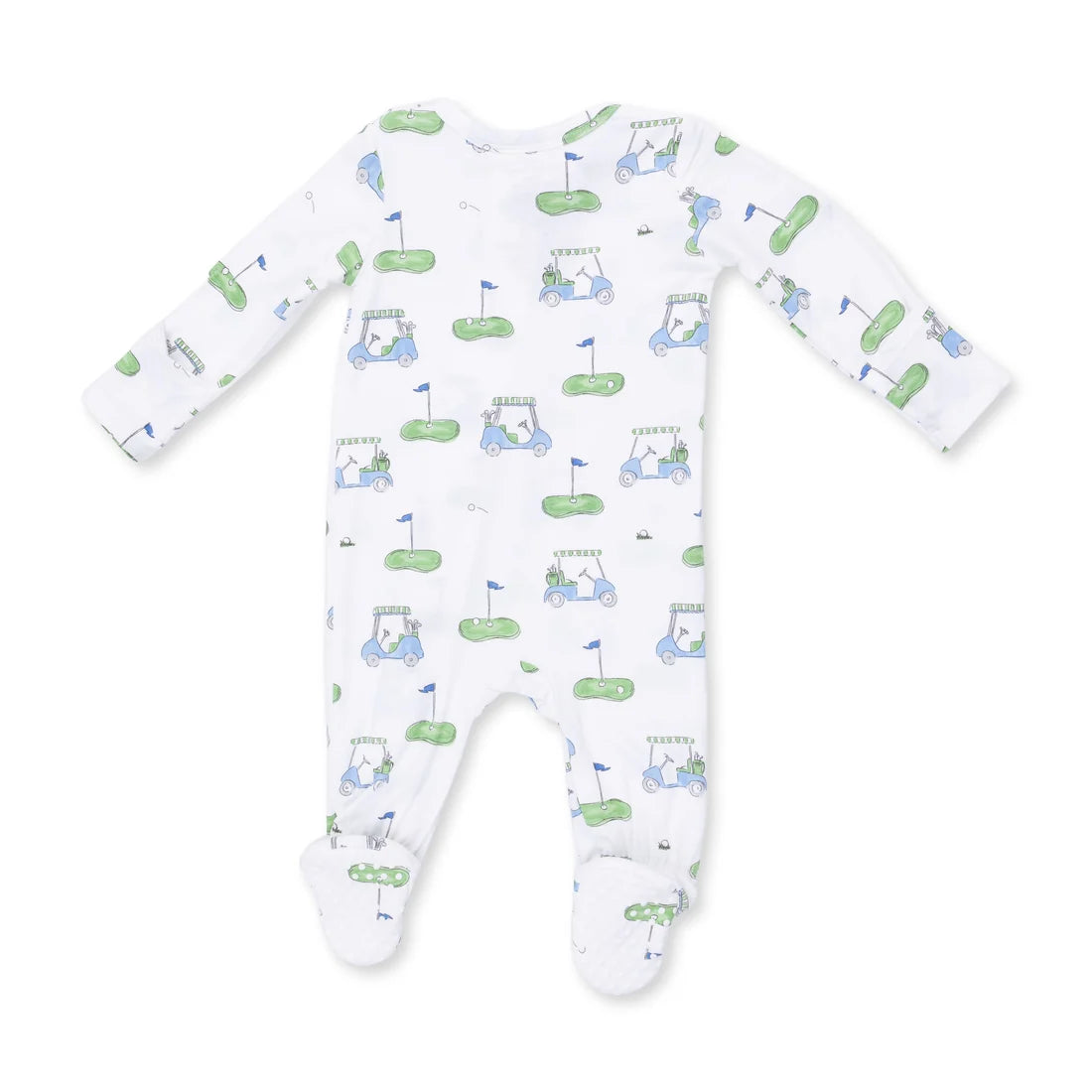 Angel Dear Golf Carts Blue - 2 Way Zipper Footie
