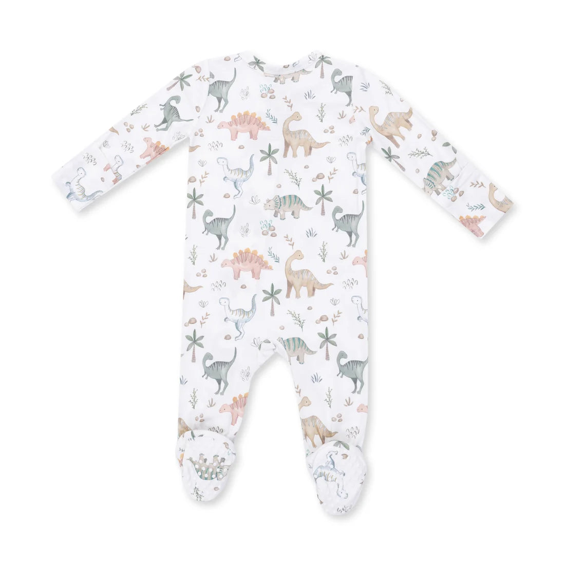 Angel Dear Sweet Baby Dinos - 2 Way Zipper Footie