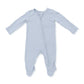 Angel Dear Solid Blue Fog - 2 Way Zipper Footie