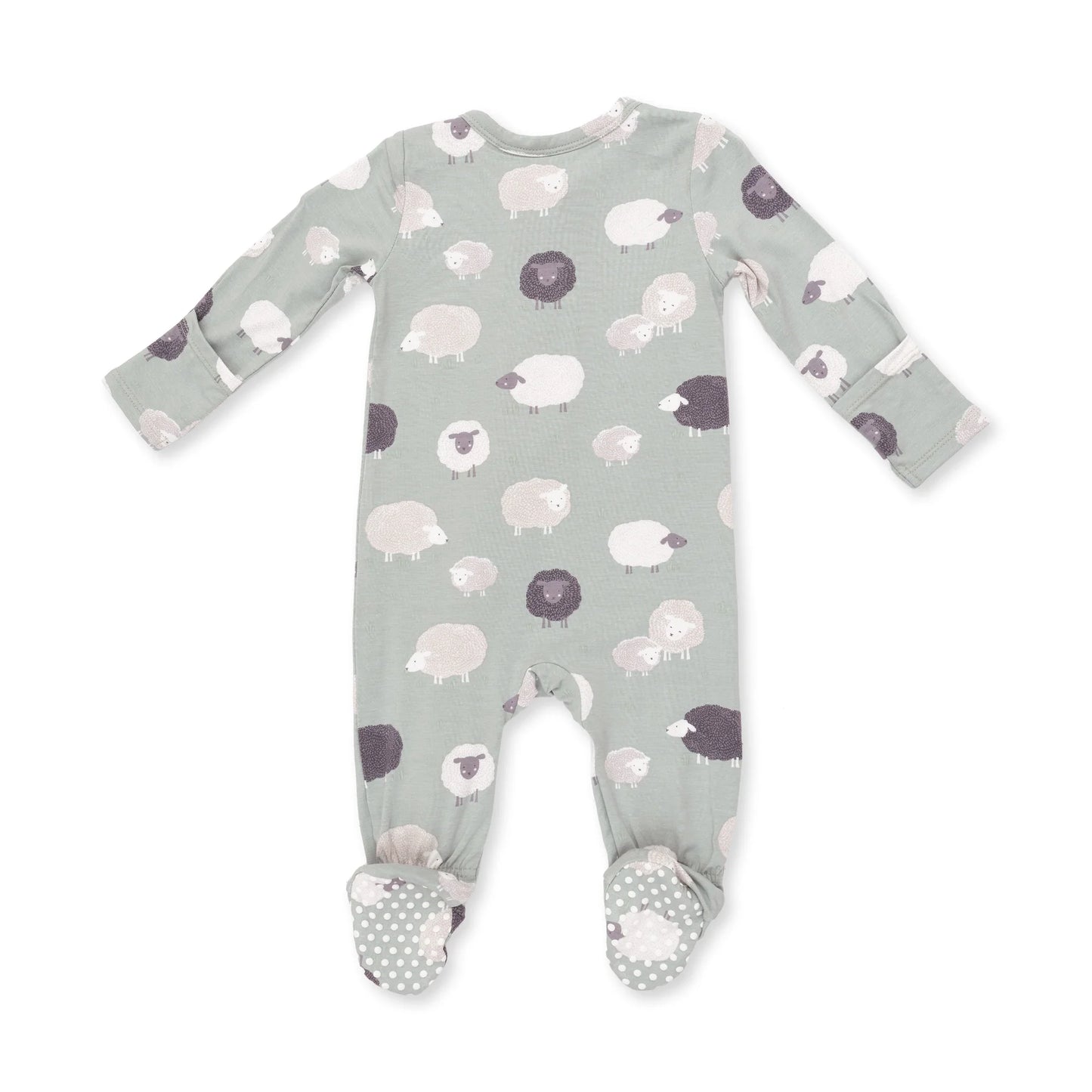 Angel Dear Black Sheep -2 Way Zipper Footie