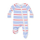 Angel Dear Bamboo 2 Way Zipper Footie - Preppy Rugby