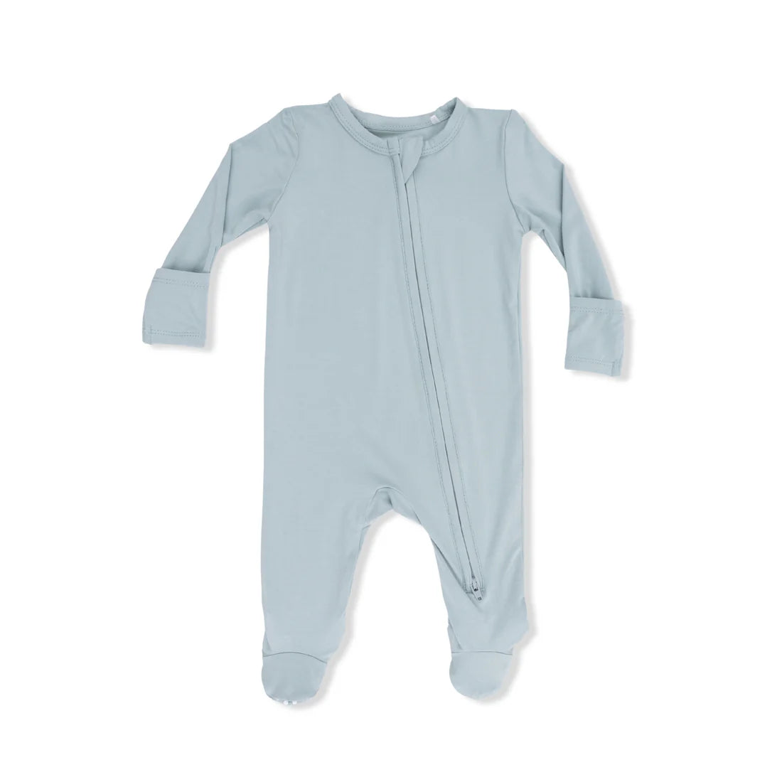 Angel Dear Bamboo 2 Way Zipper Footie - Solid Jadeite