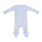 Angel Dear Bamboo 2 Way Zipper Footie - Solid Niagara Mist Rib