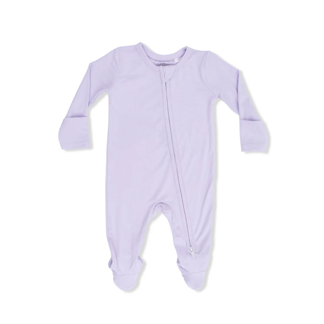 Angel Dear Bamboo 2 Way Zipper Footie - Solid Orchid Petal