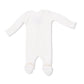 Angel Dear 2 Way Zipper Footie - Solid Sugar Swizzle
