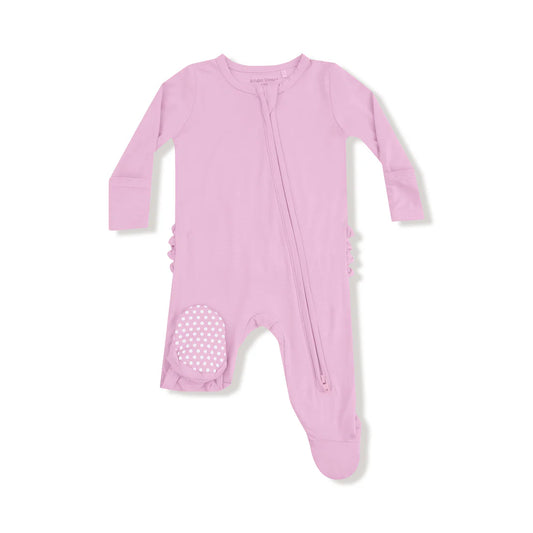 Angel Dear Bamboo 2 Way Zipper Ruffle Back Footie - Pirouette