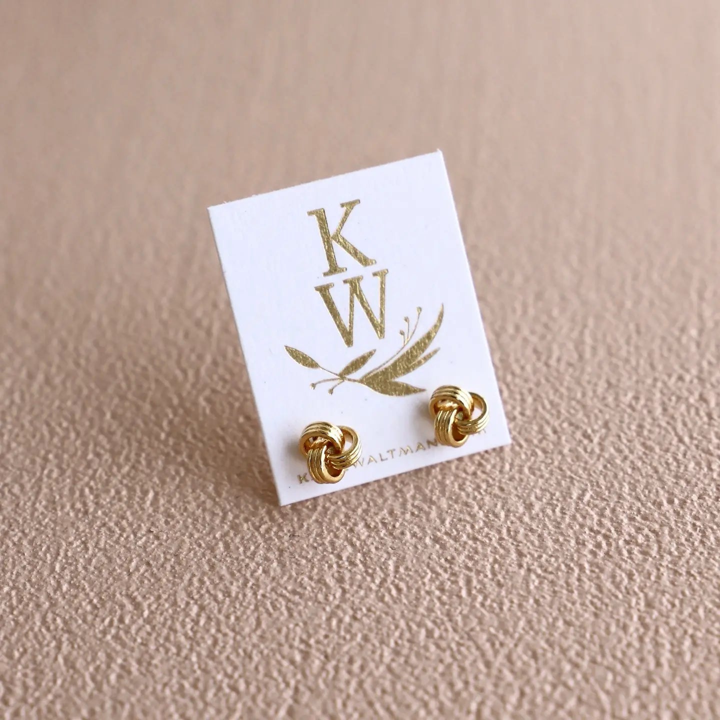 Katie Waltman Jewelry Gold Knot Studs