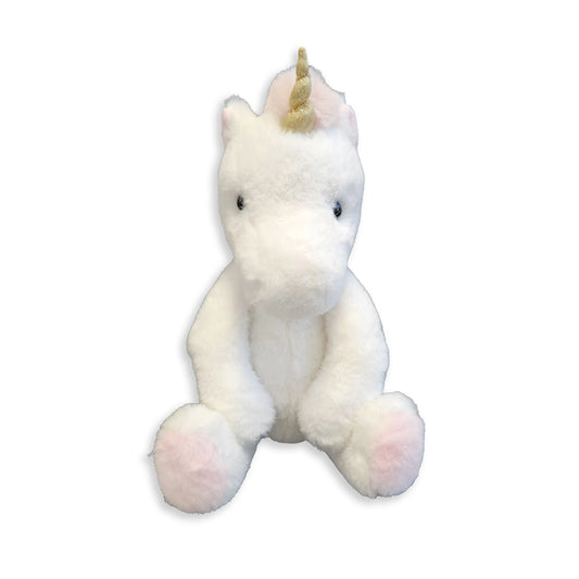 Beverly Hills Teddy Bear Company World's Softest Lushee 16 Inch - Unity White Unicorn Plush
