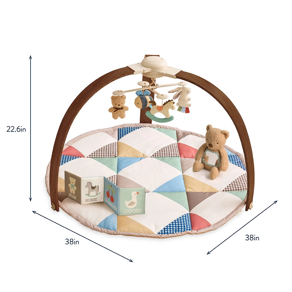 Itzy Ritzy Music & Motion Activity Gym with 4 Plush Toys