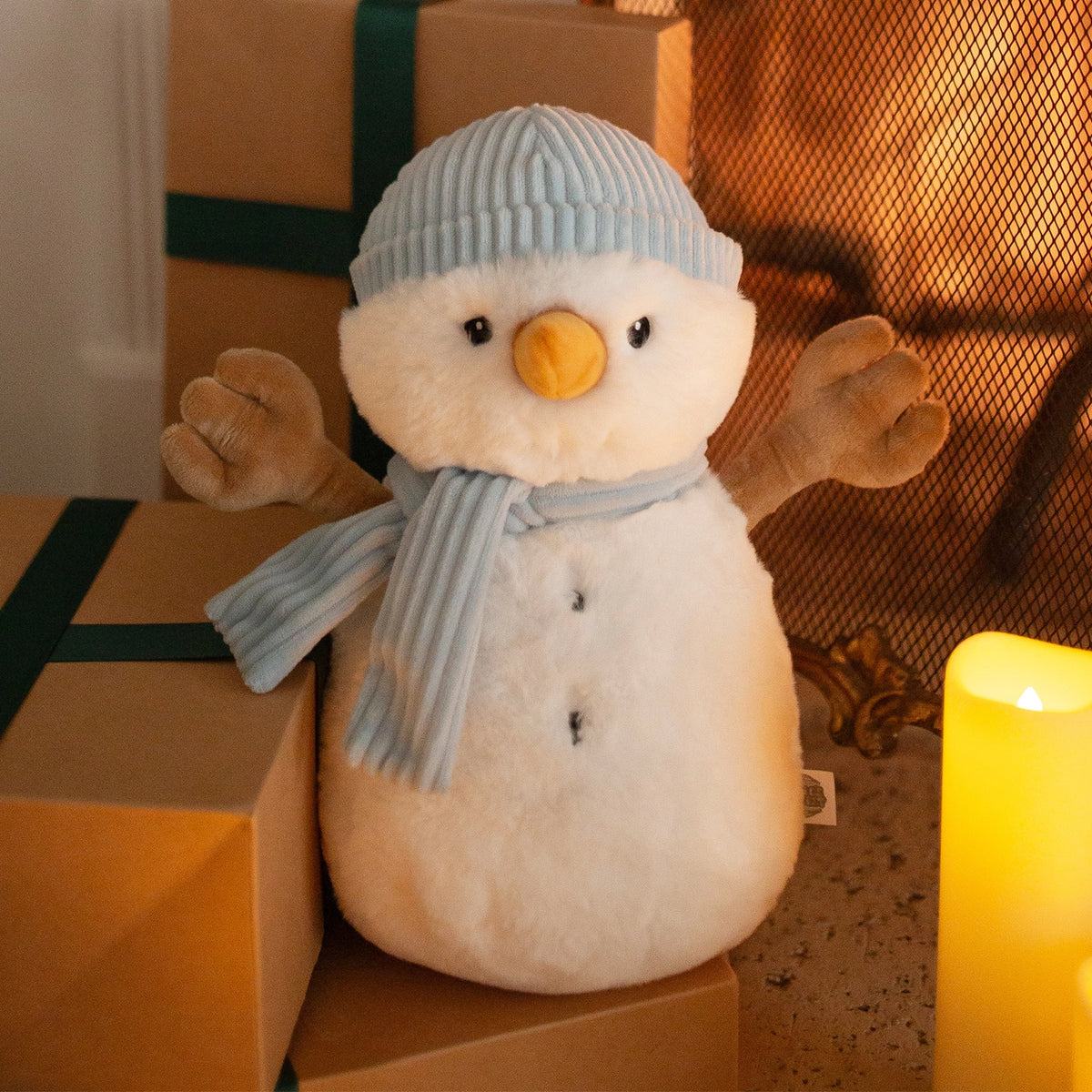 Beverly Hills Teddy Bear Company Worlds Softest Plush Flurry Snowman