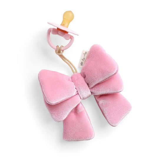 Itzy Ritzy Bitzy Pal Natural Rubber Pacifier and Lovey - Bow