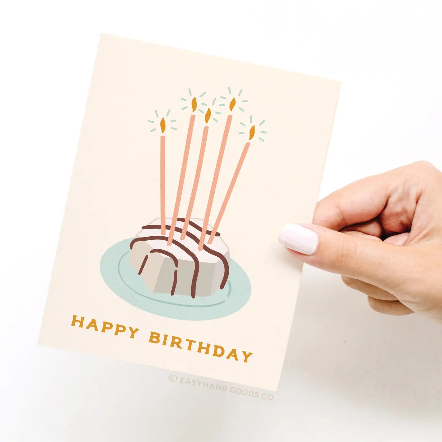 Easyhand Goods Happy Birthday Zebra Cake Greeting Card