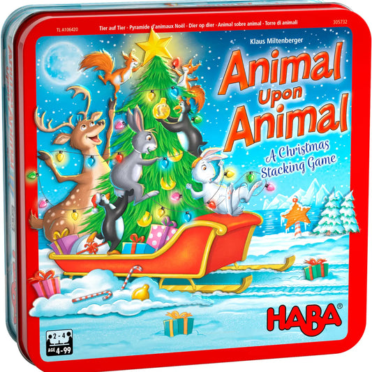 HABA USA Animal Upon Animal Christmas Dexterity Game