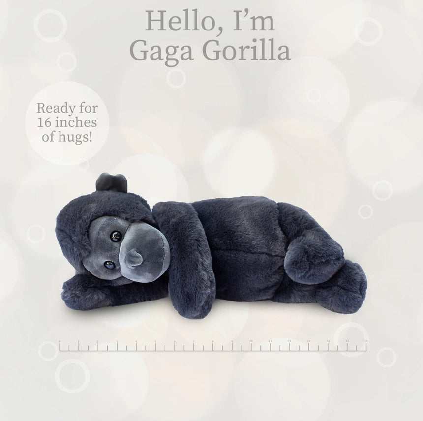 Beverly Hills Teddy Bear Company World Softest Plush Lushee 16 Inch - Gaga Gorilla