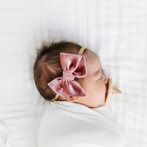 Lou Lou and Company Velvet Bow 3 Pack Small Headbands