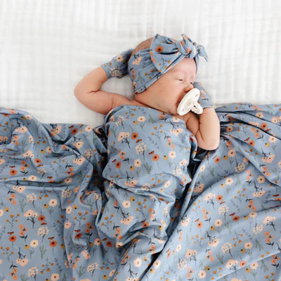 Lou Lou and Company Regular Luxe Swaddle Blanket - Scarlet