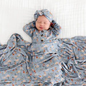 Lou Lou and Company Regular Luxe Swaddle Blanket - Scarlet