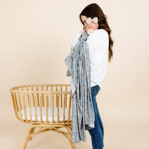 Lou Lou and Company Regular Luxe Swaddle Blanket - Scarlet
