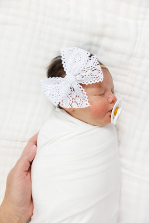 Lou Lou and Company Bow 3 Pack: White Headbands