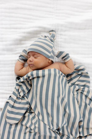 Lou Lou and Company Ribbed Swaddle Blanket - Lincoln