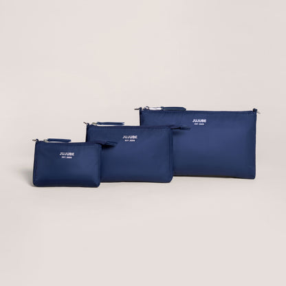 JuJuBe 3-Piece Pouch Set - Navy