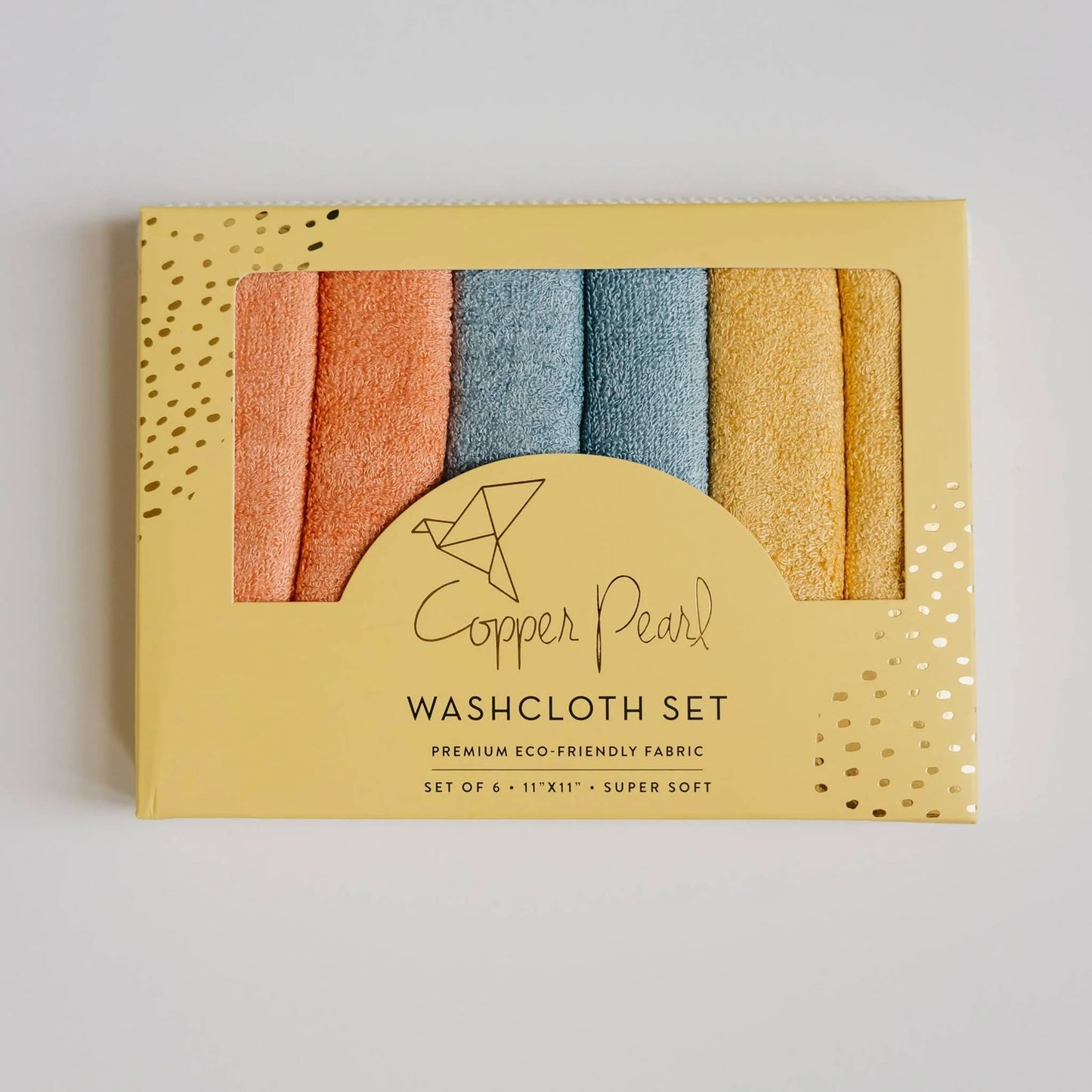 Copper Pearl 6-Pack Washcloth Set - Piper