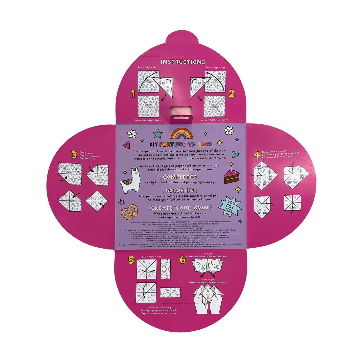 OOLY D.I.Y. Fortune Tellers Activity Kit - Set of 24 Designs
