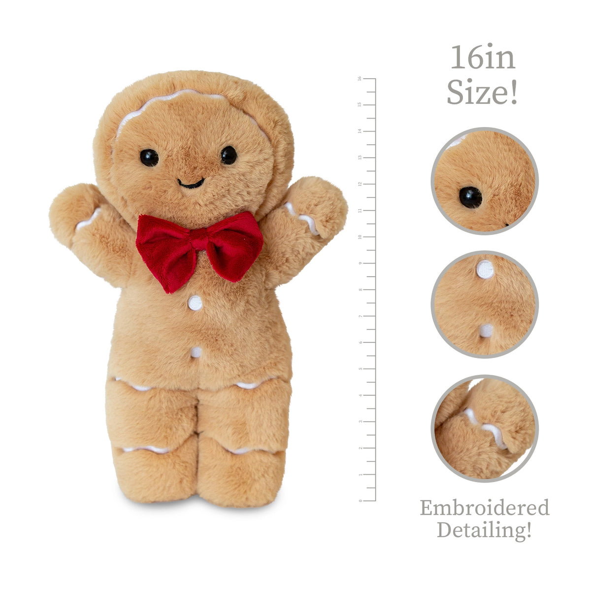 Beverly Hills Teddy Bear Company Worlds Softest Plush Gingerbread Plushee