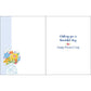 Gina B Designs Mother's Day Greeting Card - Vase on Blue