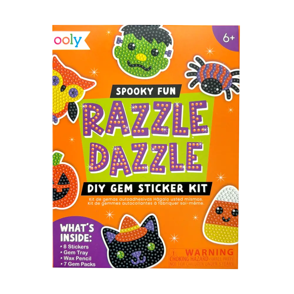 OOLY Mini Razzle Dazzle Diy Gem Sticker Kit - Spooky Fun