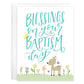 Gina B Designs With Scripture Religious Greeting Card - Baptism Flowers
