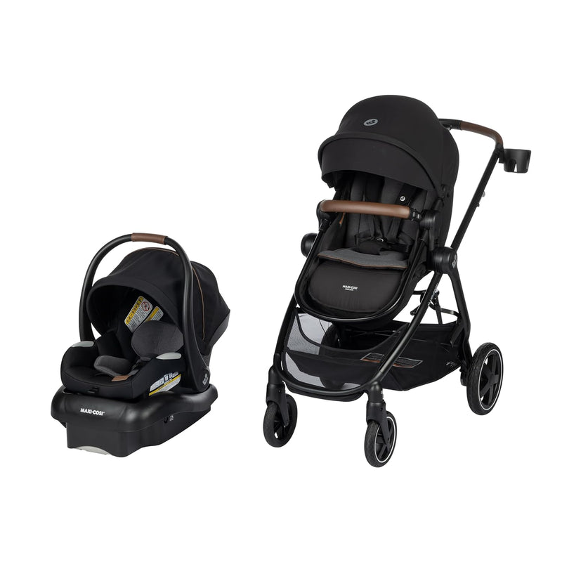 double strollers compatible with maxi cosi mico Maxi-Cosi Zelia2 Luxe 5-in-1 Modular Travel System with Mico Luxe