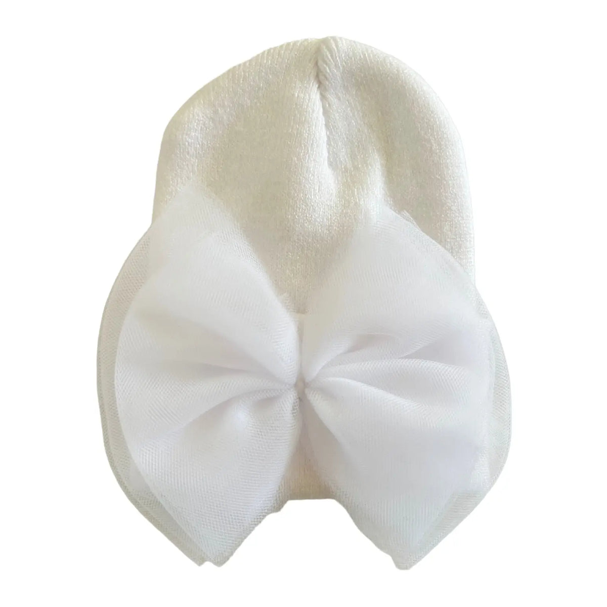 SpearmintLOVE Baby's First Hat - White Tulle Bow