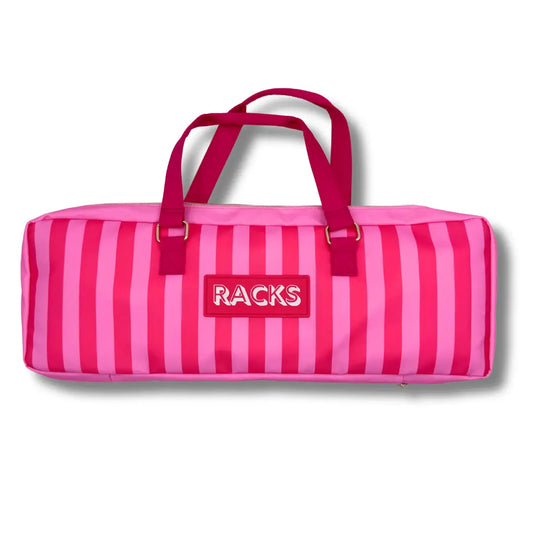My Fair Mahjong Mahjong Rack Bag - Pink & Red  Stripes
