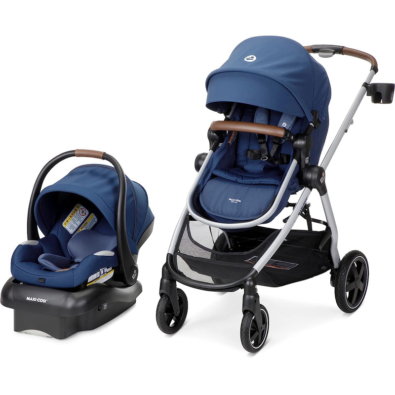 maxi cosi mico stroller Maxi-Cosi Zelia Luxe 5-in-1 Modular Travel System, New Hope Navy