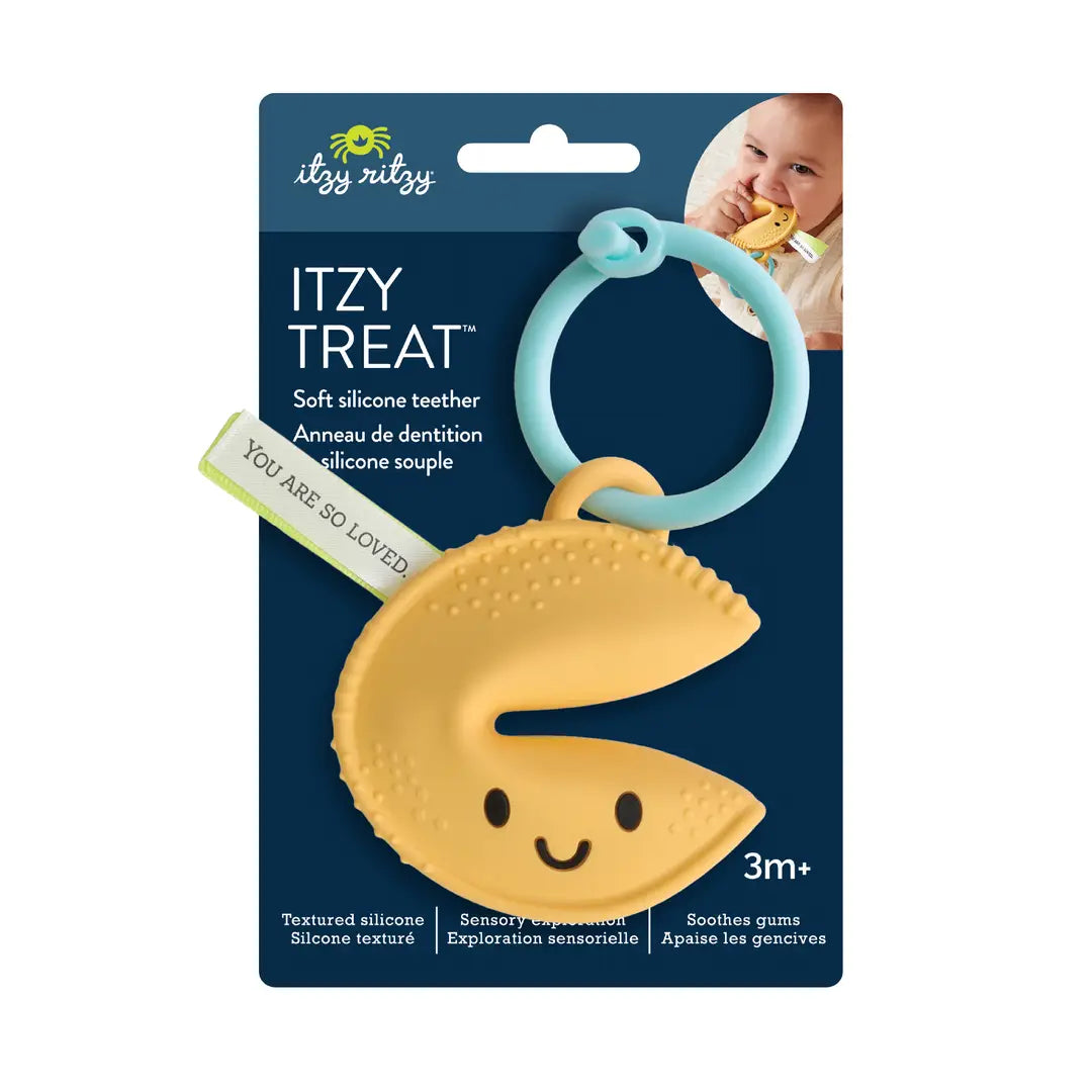 Itzy Ritzy Itzy Treat Fortune Cookie Silicone Teether