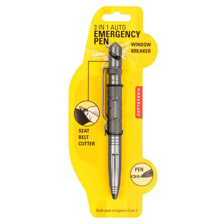 Kikkerland Design Inc 3-in-1 Auto Emergency Pen