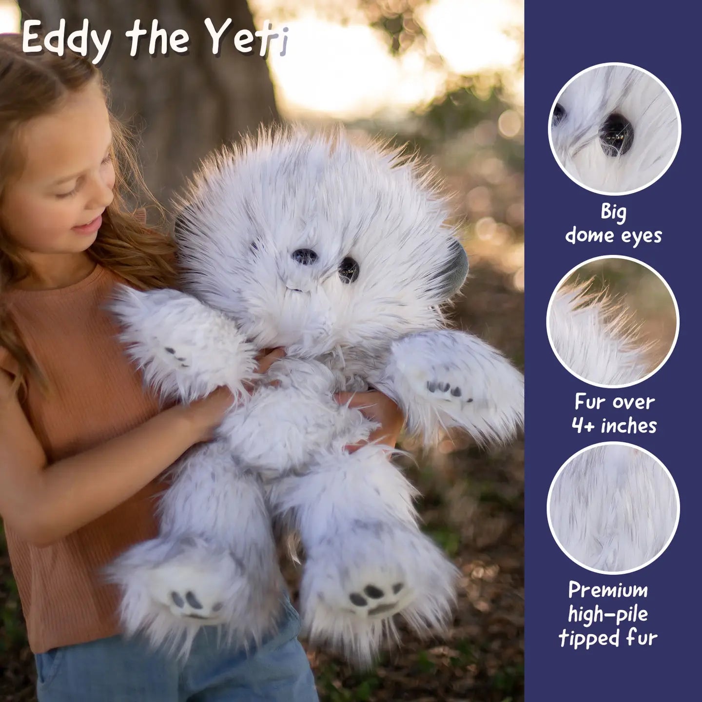 Beverly Hills Teddy Bear Company FLUFF'UMS Eddy the Yeti 18"